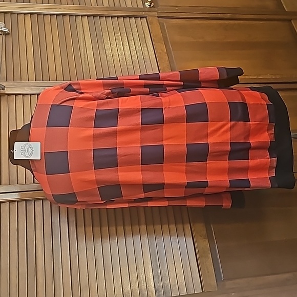 NWT Floral Blooming light open front long plaid jacket - Picture 6 of 9